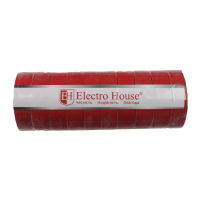 Изолента Electrohouse красная 0,15мм 18мм 25м EH-AHT-1833
