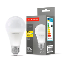 Світлодіодна лампа Titanum A60 12W E27 3000K TLA6012273