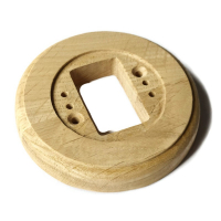 Подрозетник Одинарный Retro-R деревянный Дуб без покрытия CSO.R1.oak01