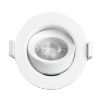 LED светильник Lebron круг L-DL-R даунлайт поворотный 7W 4100К 12-09-07-1