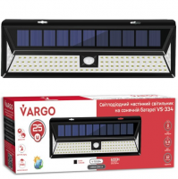 Світлодіодний настінний світильник на сонячній батареї VARGO 25W SMD (VS-109078)