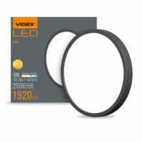 LED світильник накладний Videx 24W 5000K круглий чорний VL-DL3R-184B