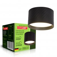 Точковий LED світильник Eurolamp для ламп GX53 30W чорний LH-LED-GX53(black)N4