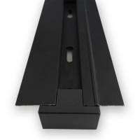 Шинопровод Feron CAB1004 однофазный встраиваемый для трековых светильников черный 2м (10354) 6676