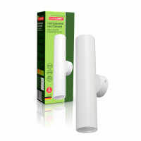 Cветильник накладной Eurolamp под лампу 2хGU10 IP20 белый LED-BRA-2xGU10(white)