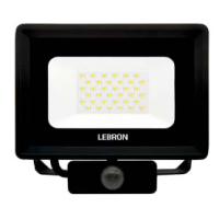 Світлодіодний LED прожектор Lebron L-LF-S-5065 50W 6500К IP65 з датчиком руху 17-12-25