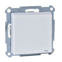 Розетка с заземлением и крышкой IP44 Schneider Merten SM MTN2314-0325 активный белый