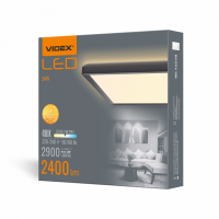 LED светильник накладной Videx 24W 4000K с декоративной подсветкой черный VL-DL3S-244B