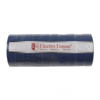 Ізоляційна стрічка Electrohouse синя 0,15мм 18мм 11м EH-AHT-1803