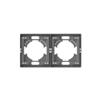 Рамка подвійна горизонтальна Videx Nota сірий графіт VF-NT-FR2H-GR