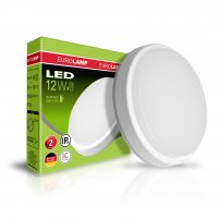 LED світильник Eurolamp накладний круглий ЖКГ 12W 5500K LED-NLR-12/55(F)
