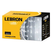 LED гирлянда Lebron штора 2x2м 240LED 220В белая 15-18-74