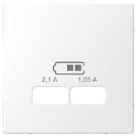 Центральная панель Schneider Merten D-Life для USB «Белый лотос» MTN4367-6035