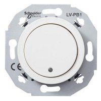 Кнопочный выключатель 1-полюсный 400мA Schneider RENOVA белый, WDE011070