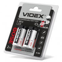 Аккумулятор Videx HR14 3500mAh 1.2V double blister/2шт упаковка HR14/3500/2DB