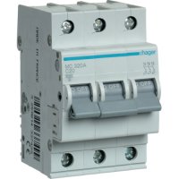 Автоматичний вимикач Hager 3P 6kA C-20A 3M (MCN320)
