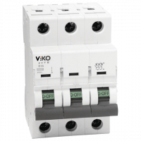 Автоматический выкл. VIKO 3P, 63A, 4,5kA (4VTB-3C63)
