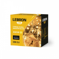 Led гірлянда Lebron L-CL-3219 лінійна Олені 20LED 5м IP20 USB жовтий 15-18-33