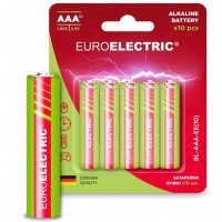 Батарейка щелочная Euroelectric LR03/AAA 10pcs 1,5V блистер 10шт BL-AAA-EE(10)