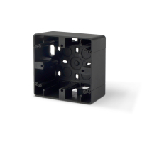 Коробка накладного монтажу одинарна чорний графіт VIDEX BINERA VF-BNMB1-BG