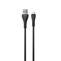 Кабель з'єднувальний зарядний HAVIT USB - Micro USB 2.1A 1.8м HV-CB640C 1.8m, black