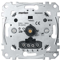 Механізм поворотно-натискного світлорегулятора 60-630 Вт для ємнісного навантаження (RC) MTN5137-0000