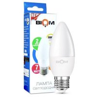 LED лампа Biom свеча 7W E27 3000K BT-567 1425