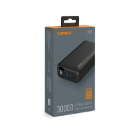 Портативний зарядний пристрій (повербанк) Videx 30000mAh 22.5W Black VPB-297-B