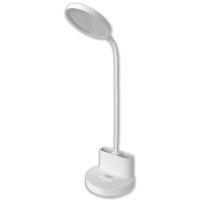 Настільна LED лампа акумуляторна Lebron L-TL-L-40 5W 4100К гнучка біла 15-13-40