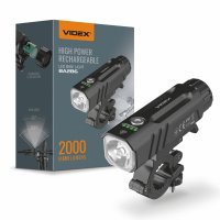 Велосипедный светодиодный аккумуляторный фонарик Videx 2000Lm 5000K IP68 VLF-BA286