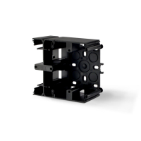 Модуль коробки накладного монтажа черный графит VIDEX BINERA VF-BNMB2-BG