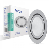 LED светильник Feron LN7 3W 4000К круг хром 5846