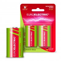 Батарейка щелочная Euroelectric LR20/D 2pcs 1,5V блистер 2шт BL-LR20/D-EE(2)