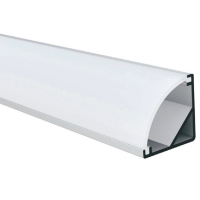 Комплект LEDBOX S профиль угловой алюминиевый анод. LP-SL054 с рассеивателем 17811-17812