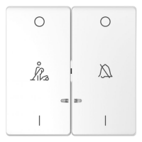 Клавиша 2-я Schneider Merten D-Life LED звонок / горничная «Белый лотос» MTN3429-6035