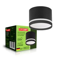 Точковий LED світильник Eurolamp для ламп GX53 30W чорний LH-LED-GX53(black)N1