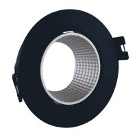 Світильник точковий Lebron L-DL-R-Bl під лампу MR16 поворотний вбудований чорний 12-05-23