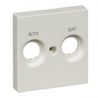 Панель розеток R/TV+SAT, полярно-білий Merten SM MTN299819