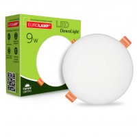 Точковий LED світильник Eurolamp 9W 3000K коло LED-DLR-9/3(Е)