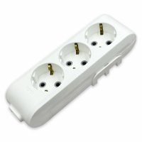 Колодка 3 гнезда Viko Multi-let c заземлением белая 90114300