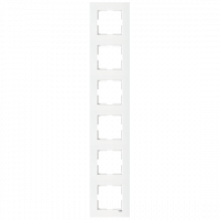 Рамка 6-я вертикальна Viko Karre біла (90960225)