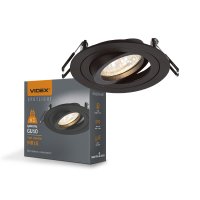Точечный светильник Videx SPF08R под лампу MR16/GU10 IP20 чорний VL-SPF08R-B