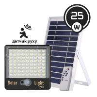 LED прожектор на сонячній батареї з датчиком руху VARGO 25W 6500К IP65 V-111869