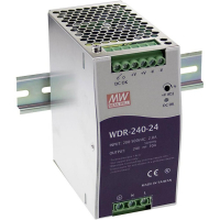 Блок питания на DIN-рейку Mean Well 240W 10A 24V IP20 WDR-240-24