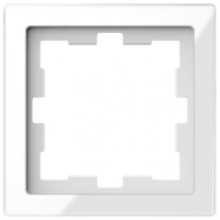 Рамка 1-постова D-Life "Білий кристал", MTN4010-6520