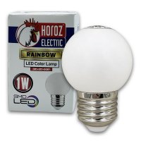 LED лампа Horoz RAINBOW A45 1W E27 6400К 001-017-0001-050