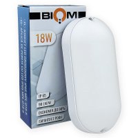 Точковий LED світильник Biom ЖКГ MPL-О18-6 18W 6000K IP65 овальний 17817