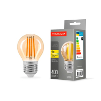 Світлодіодна лампа Titanum Filament G45 4W E27 2200K бронза TLFG4504272A