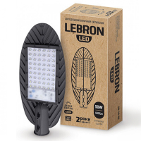 Вуличний LED світильник Lebron L-SL 50W 6200K IP65 18-00-35-1