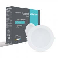 Точковий LED світильник Ledcoin AL512 18W 6500К вбудований білий 8209